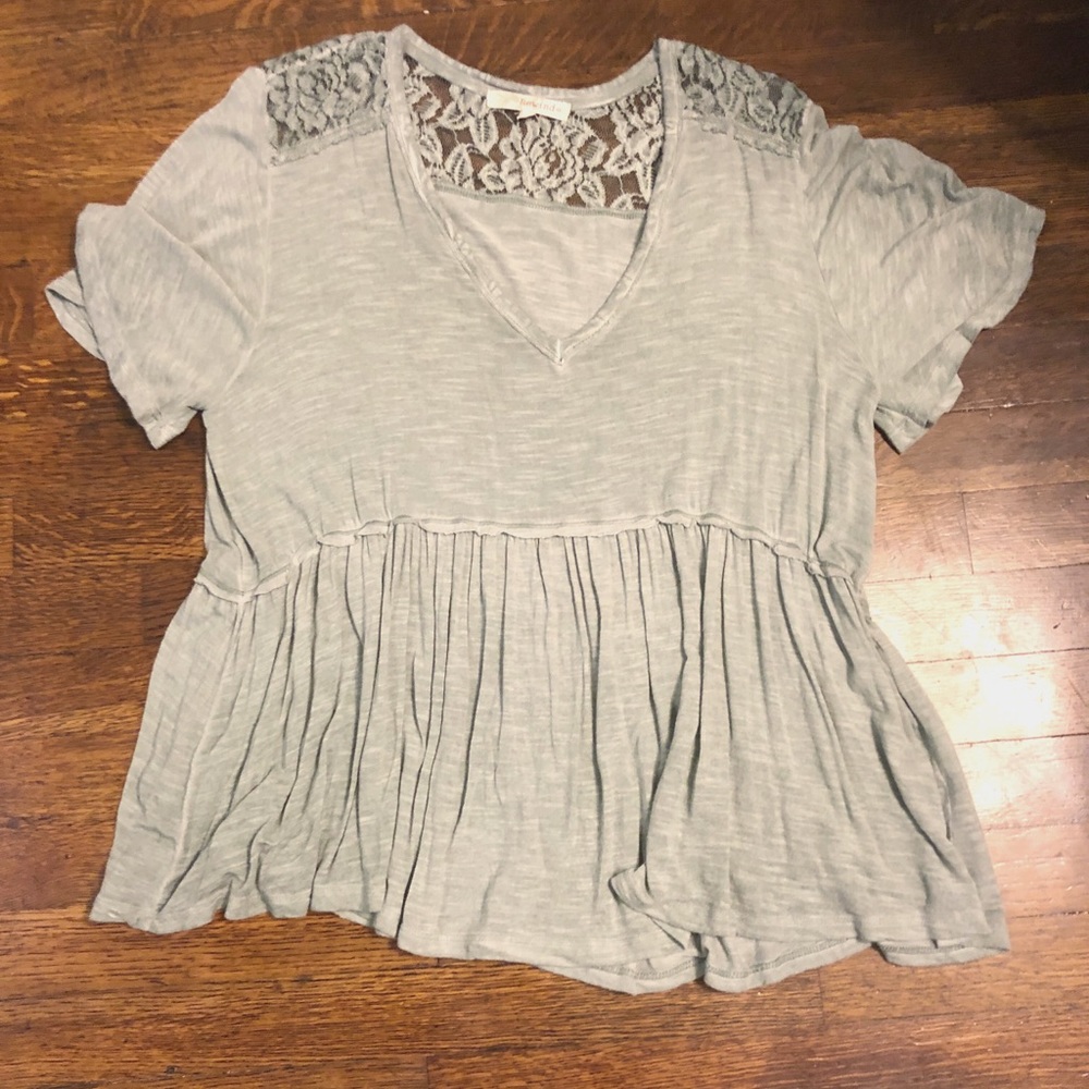 Green Flowy Top